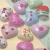 100Pcs Cute Flower Cherry Heart Resin Charms Flatback Resin Cabochon Fit Hair Bows Center Accessories DIY Scrapbook Crafts