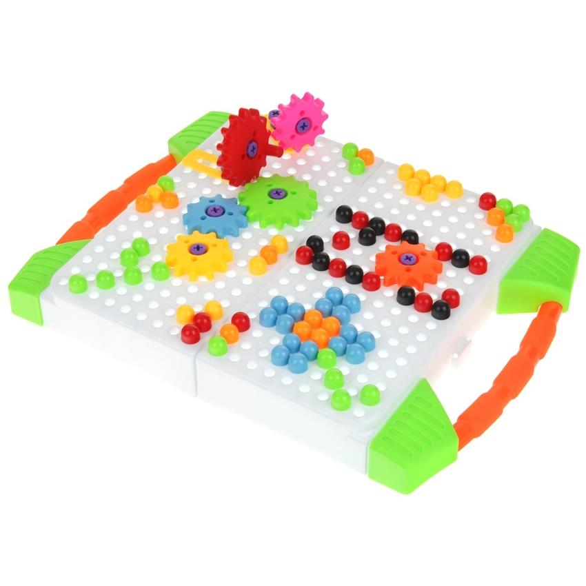 Building Blocks Screwdriver Mosaic Screws Suitcase Creative Set