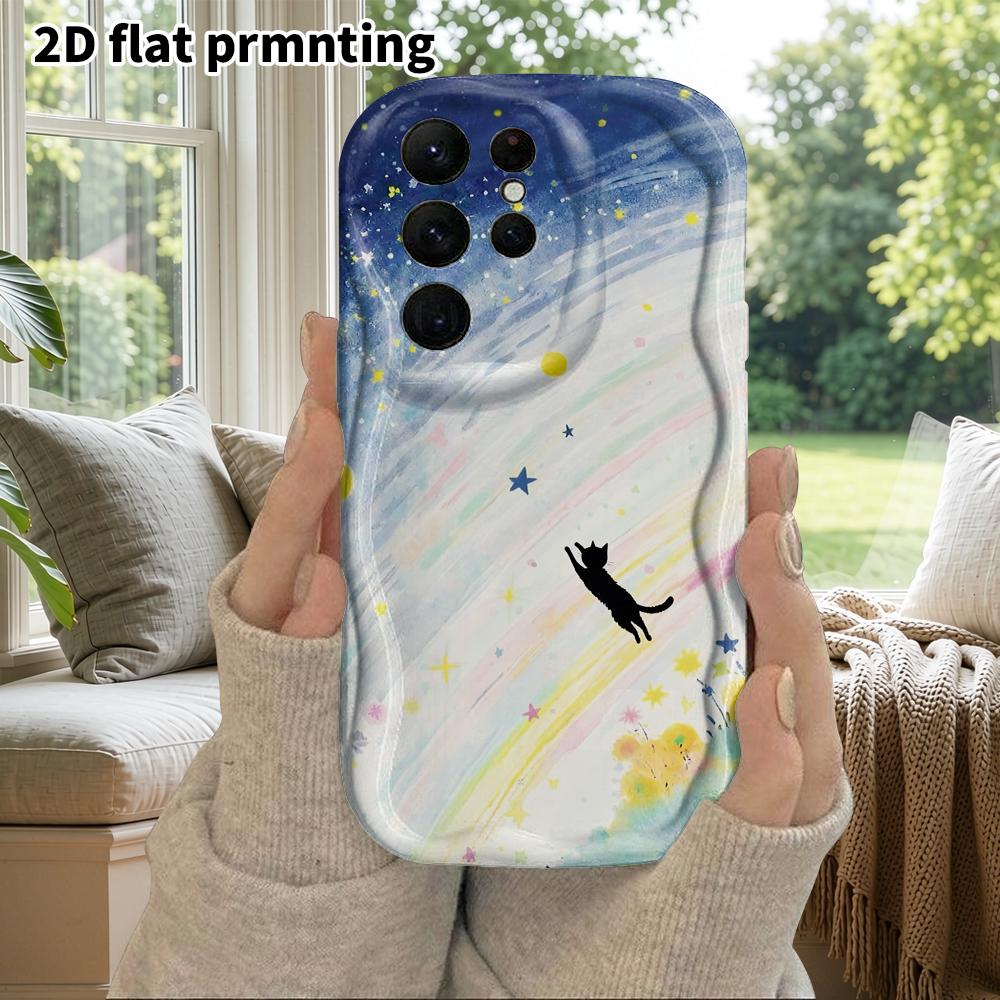 Чехол для телефона: 2D плотный защитный чехол для Samsung Galaxy A34 A35 M05 M06 S20 S22 S21 FE Plus 5G, стиль для пары, свежий и нежный, подарок на Рождество и Хэллоуин