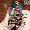Креативный чехол для телефона с рисунком рождественской елки для iPhone 16 15 14 Pro Max 12 11 13 Mini 17 Air XS X XR 7 8 Plus SE2 16e Мягкий чехол
