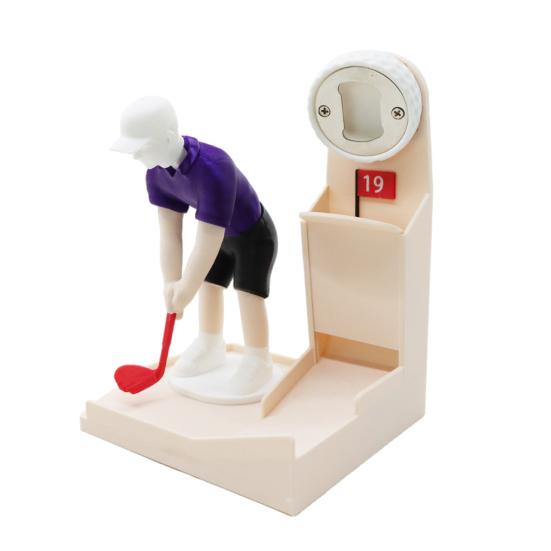 Bottle Opener, Golf Swing Beer Shape, Fun Board Game Accessory Durable Creative Ornament, for Home Bars And Parties