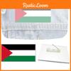 Оптовая продажа акриловой геометрической броши-булавки с палестинским флагом на заказ
