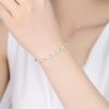 X Series Classic Design 925 Sterling Silver Zircon Bracelet for Women, Elegant Fashion Jewelry Gift