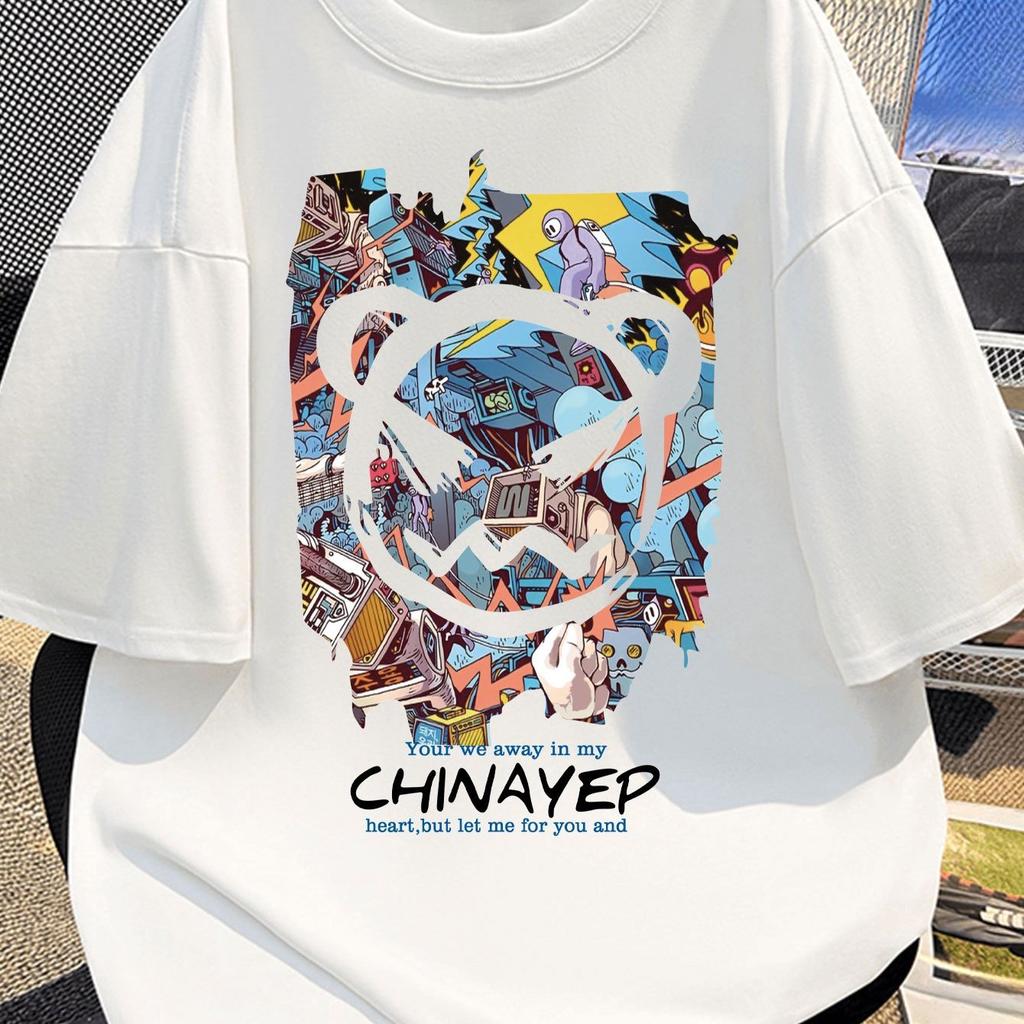 2026 Fashion Casual Shortsleeved Tshirt Street Graffiti Style Fashionable And Trendy Versatile For Both Unisex And Wounisex Tshirt