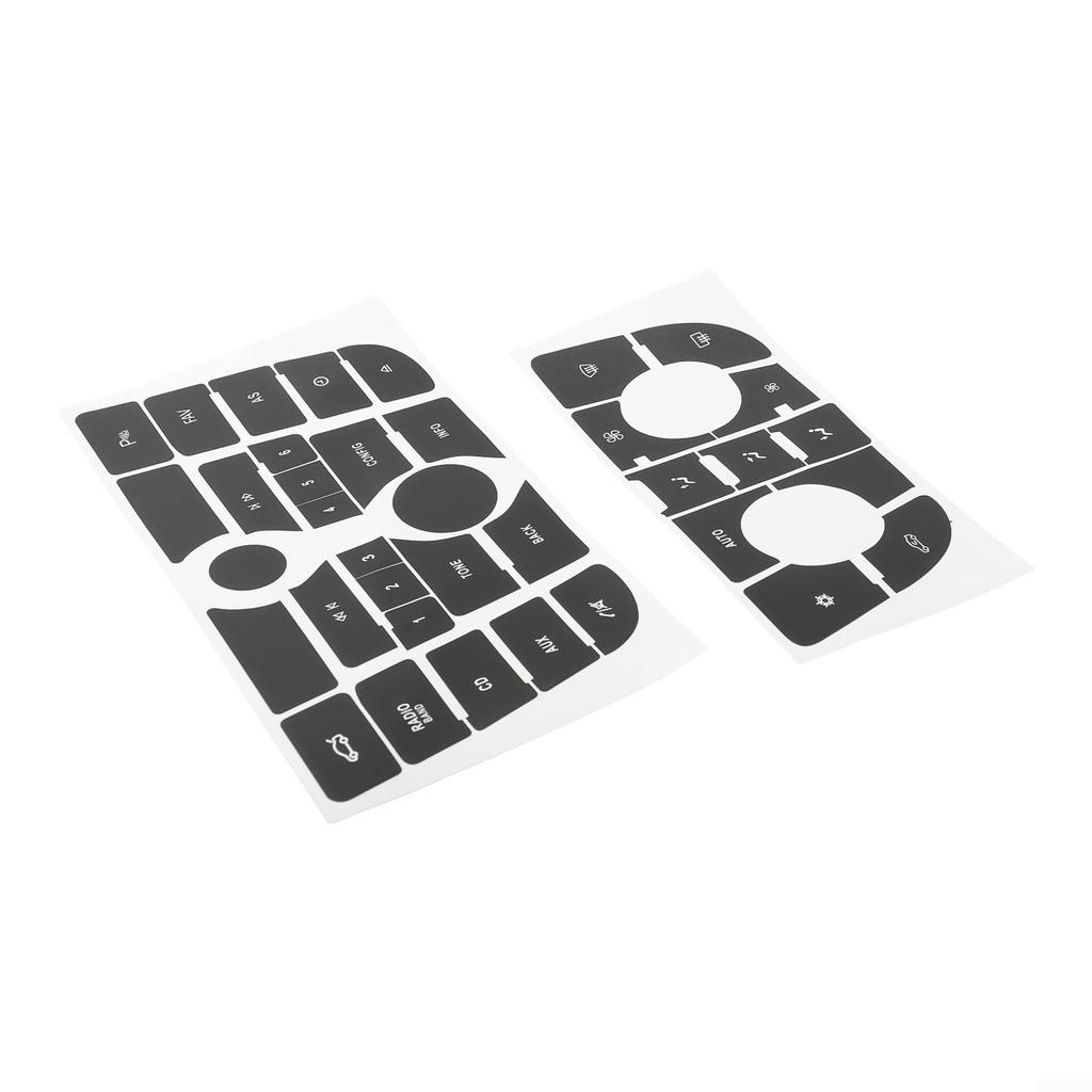 Черный ПВХ на приборной панели автомобиля, компакт-диск, радио, аудиокнопка, набор наклеек для OPEL ASTRA J