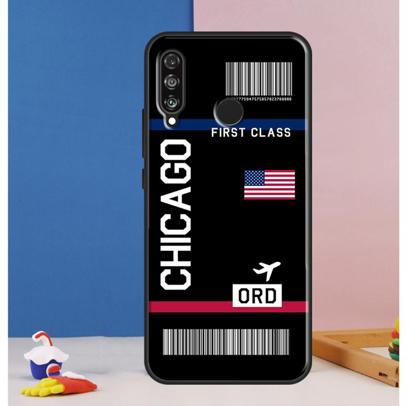 Посадочный талон Авиабилет Для Huawei Nova Y90 Y70 Y60 Y72 Y61 Y91 12s 12i 11i 7i 8i 9 10 SE P60 Pro P30 P40 Lite Чехол