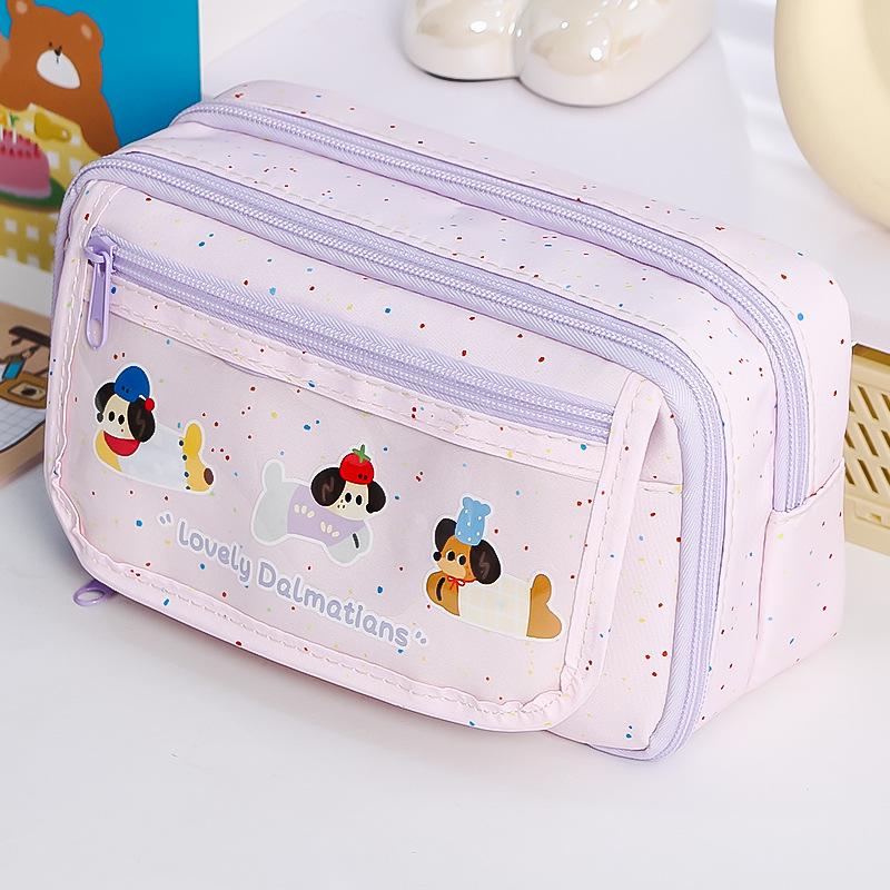 Пенал для девочек Capybara: Вместительный, стильный дизайн для учеников начальной и средней школы.