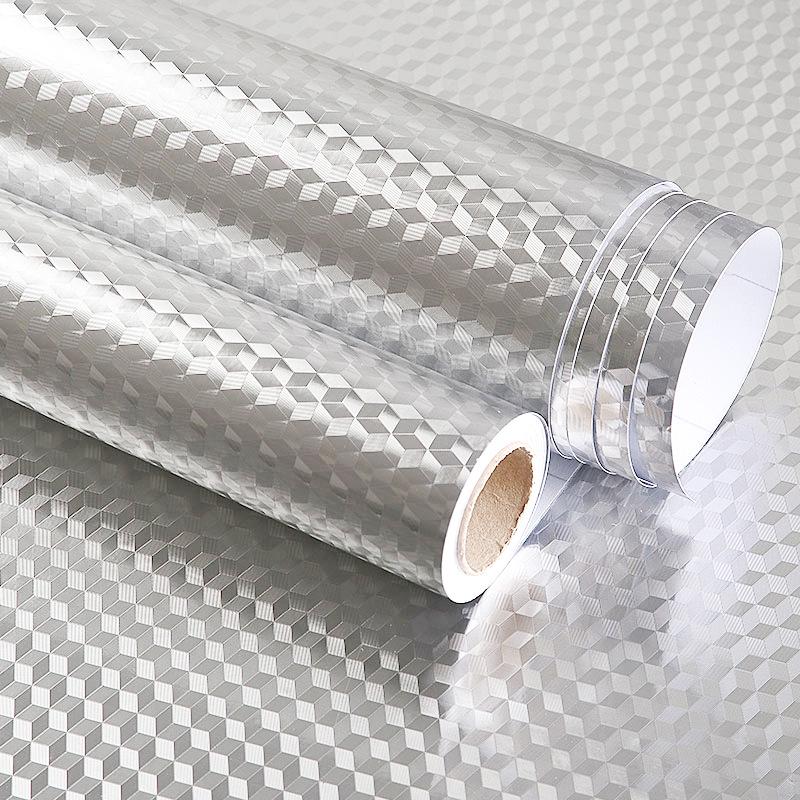 Self-Adhesive Kitchen Aluminum Foil Wallpaper: Oil-Proof, Waterproof, Heat and Moisture Resistant