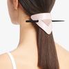 Prada Triangle Logo Design Leather Hair Clip Women accessories Pink 1IF0048NQF0WZT