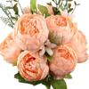 1 букет искусственных пионов чайной розы цветы камелии шелковые искусственные цветы флорес для домашнего сада свадебное украшение своими руками