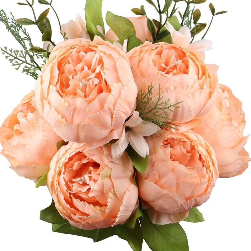 1 букет искусственных пионов чайной розы цветы камелии шелковые искусственные цветы флорес для домашнего сада свадебное украшение своими руками