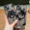 Роскошный магнитный чехол для телефона с узором кокосовой пальмы для iPhone 15 Pro Max 14 13 12 Mini 11 8 7 Samsung S23 S22 Ultra S21 FE, матовый чехол-бампер