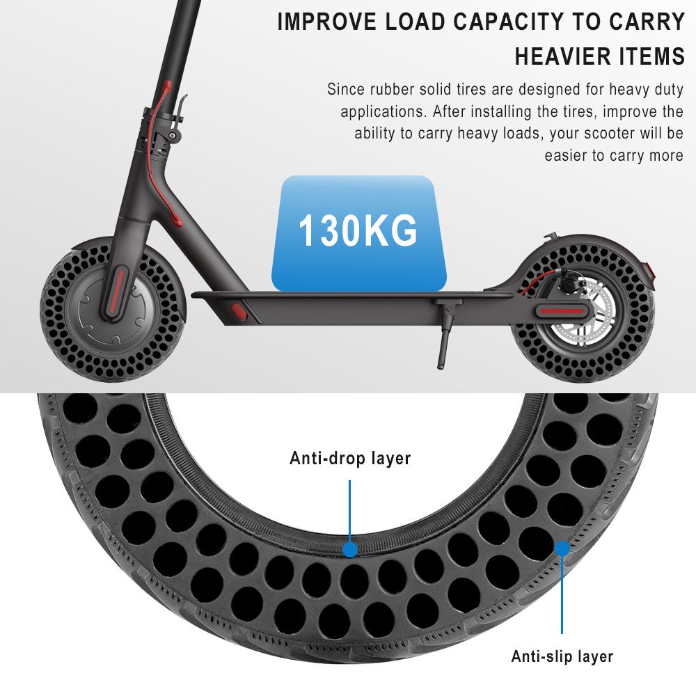 Updated 10inch Solid Tire Anti-Explosion Tire for Xiaomi M365 1S Pro Electric Scooter Shock Absorber Damping Honeycomb Tyre