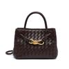 Hand Woven Metal Rope Buckle Mini Handbag For Women's Light Luxury Commuting Shoulder Bag Versatile Diagonal Cross Bag