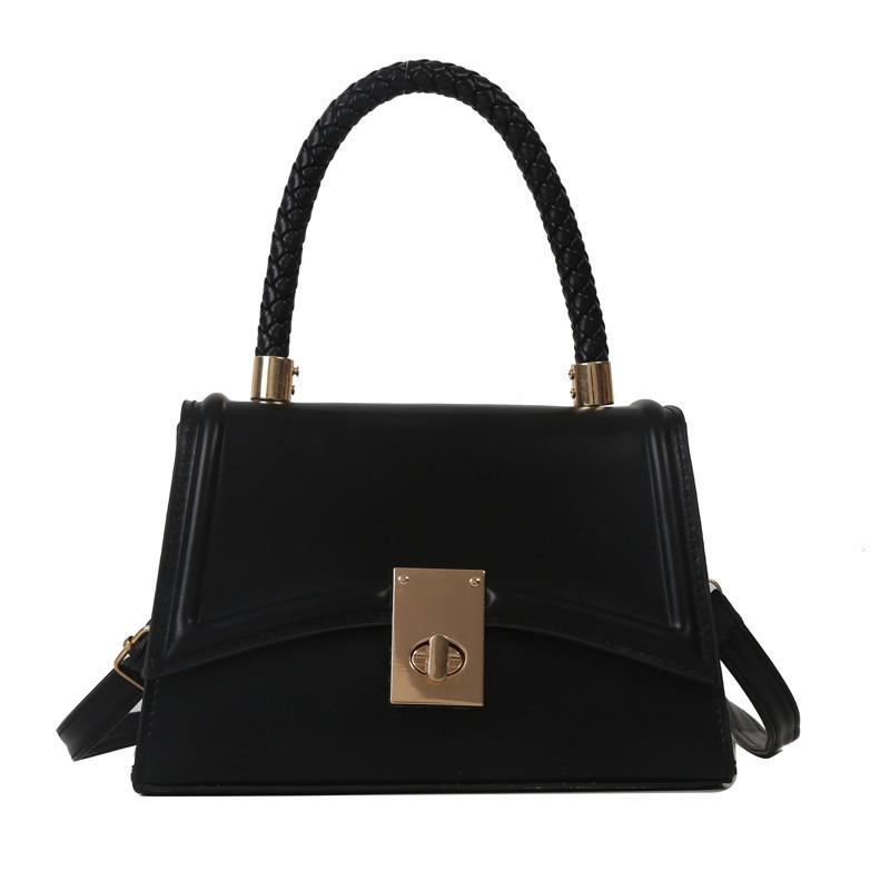 Fashionable Korean Style Small Square Bag Casual Crossbody Handbag With Lock Closure