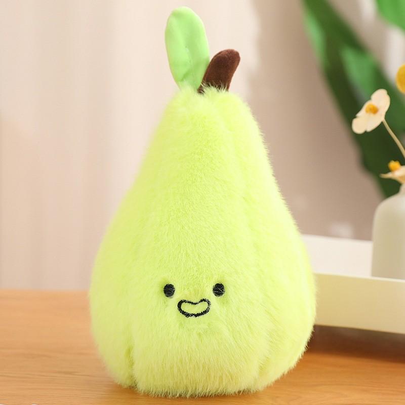 Плюшевые персонажи фруктов, изображающие хурму, чернику, тыкву, грушу, для демонстрации дома