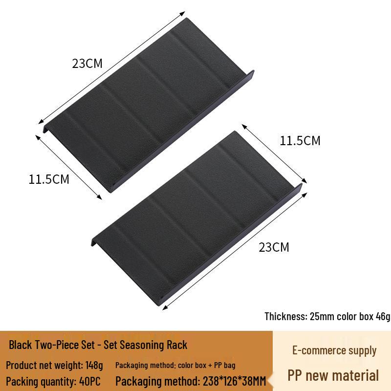 Compact Step-Style Spice Rack with PP Material for Kitchen Seasoning Storage