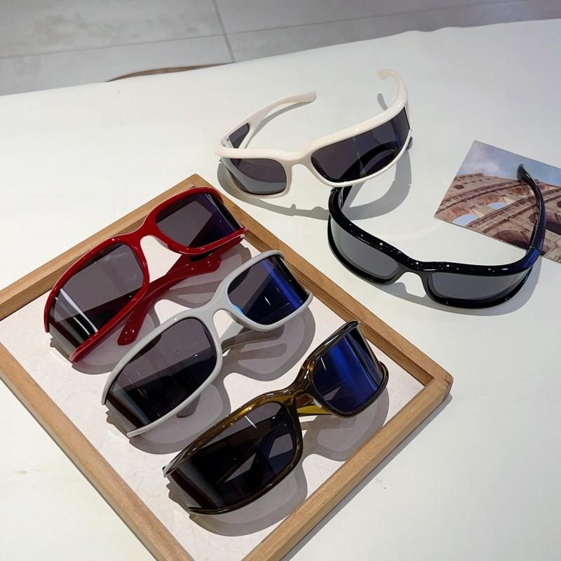 Спортивные солнцезащитные очки Y2k Мужские Новые в обертке Круглые Защитные Велосипедные Очки Женские Модные Защита от УФ-лучей Ветрозащитные Солнцезащитные очки