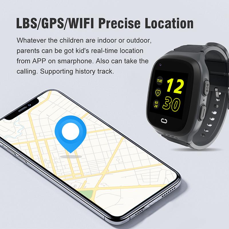 4G Детские Смарт-часы с Wi-Fi SOS GPS-трекер Видеозвонок HD Сенсорный экран IP67 Водонепроницаемые детские умные часы для девочек и мальчиков
