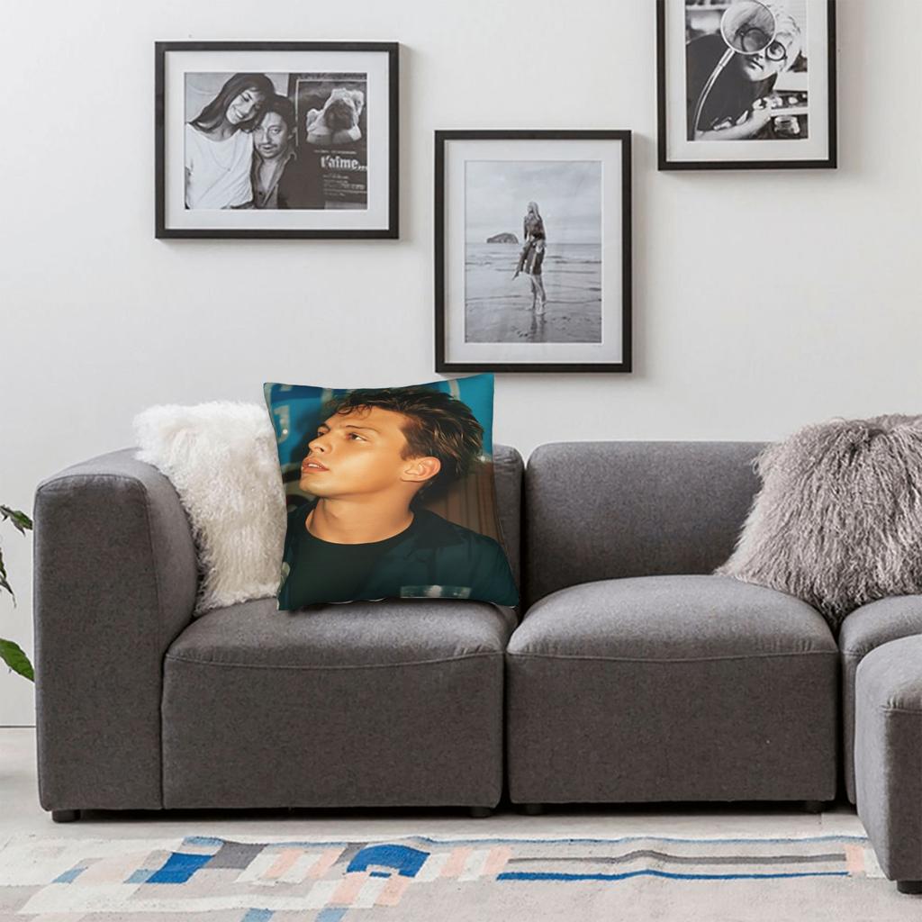 Singer L-Luis M-Miguel Pillow Cover Retro Trendy Pillow Case For Sofa Couch Bed Living Room Soft Pillowcases Birthday Present