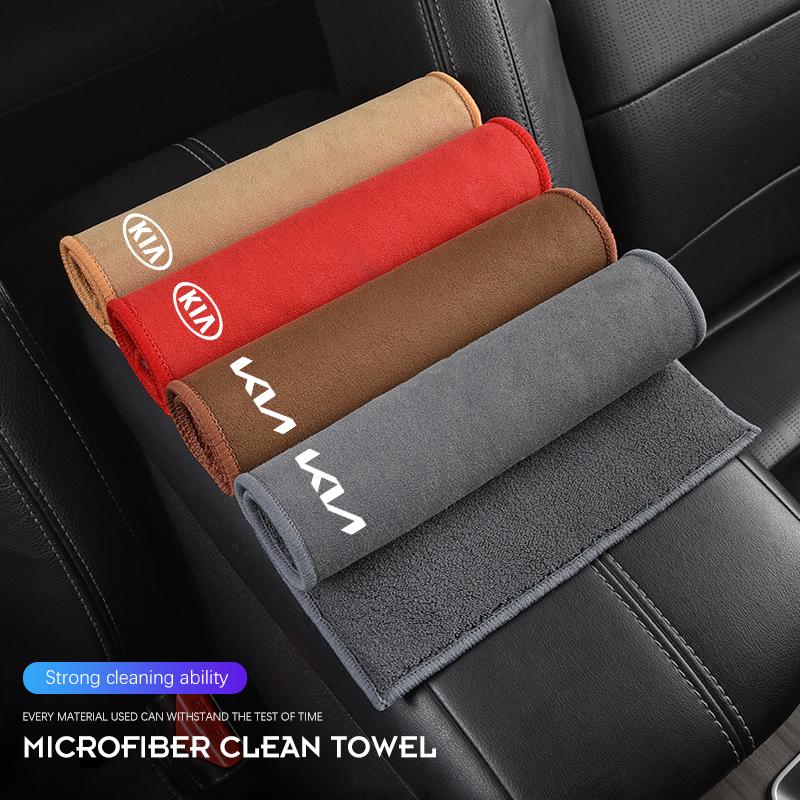 Car Interior Cleaning Tools Microfiber Wash Towels Cleaning Brush For KIA K5 K9 Sorento Ceed Sportage Carnival Stinger Forte EV6NS3