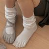 Однотонные носки с пятью пальцами Хлопковые носки с пятью пальцами Милые носки с разделенными пальцами Для девочек