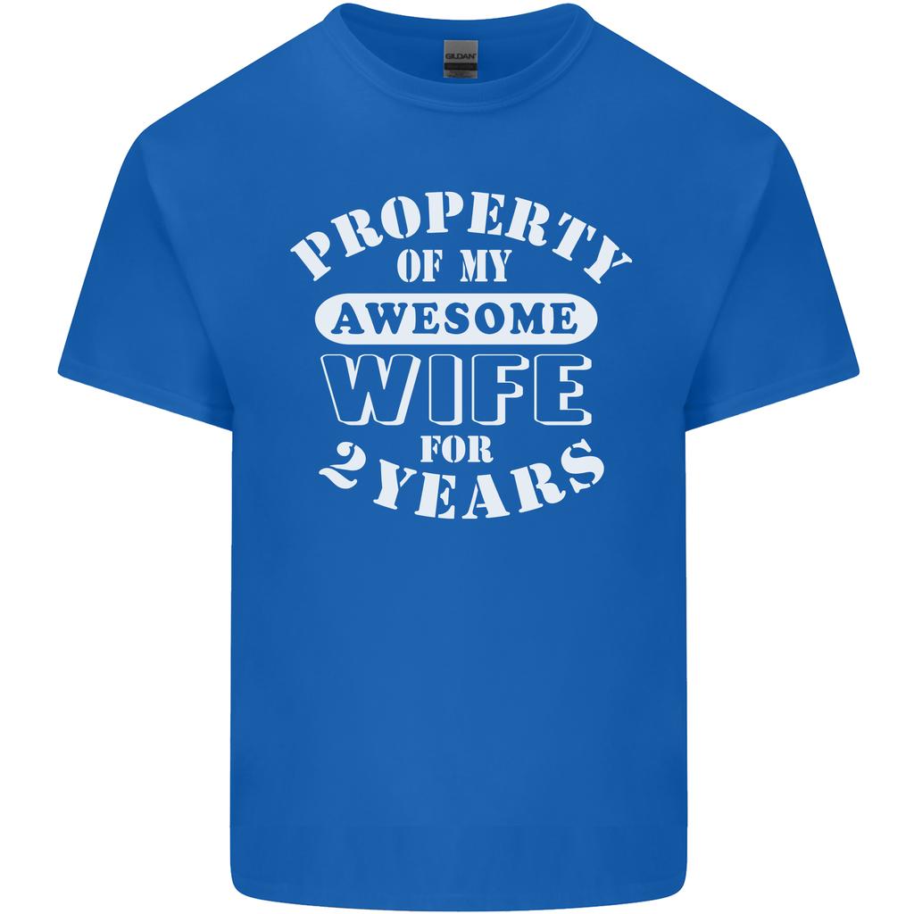 2 Year Wedding Anniversary 2nd Funny Wife Unisexs Light Cotton TShirt