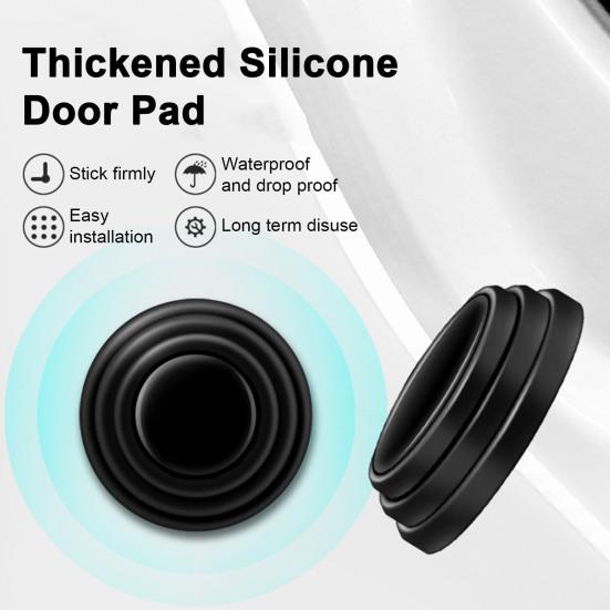 10Pcs Car Door Bumper Protection Pads Silicone Shock Absorber Anti-Collision Gasket for Sealing Soundproofing Car Door Protector