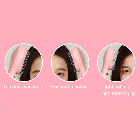 2 Pcs Retractable Self Cleaning Hair Brush Hair Detangler Brush With Ergonomic Handle