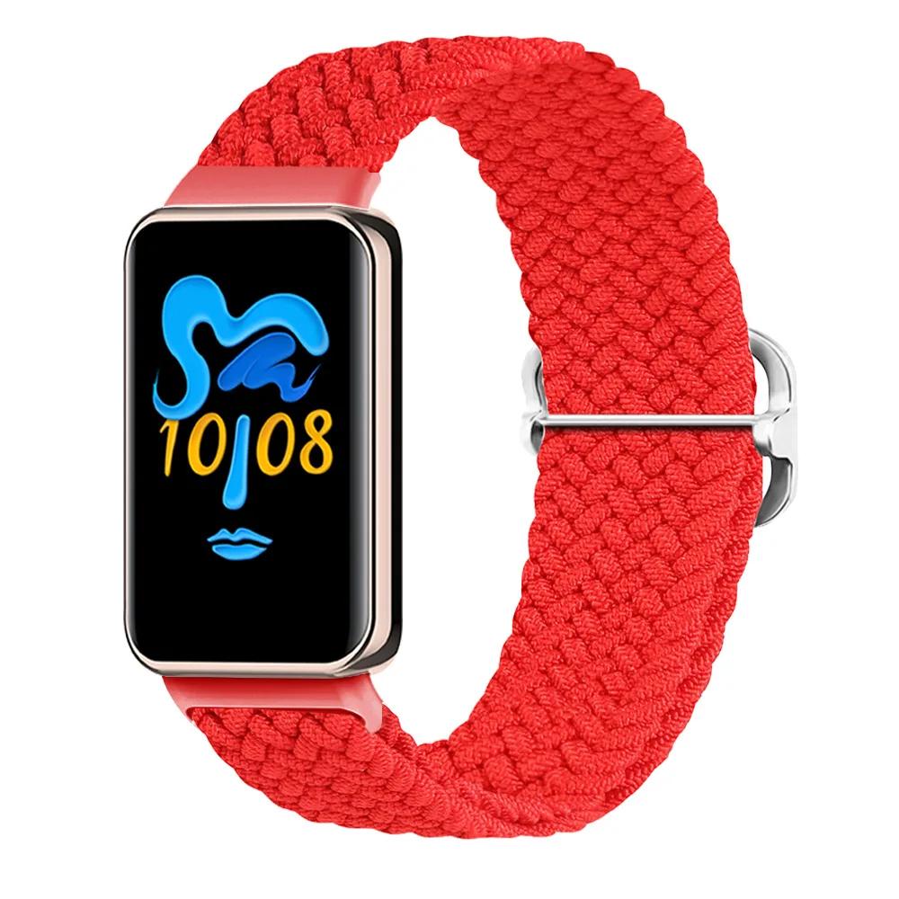 Эластичный нейлоновый ремешок Solo для браслета Honor Band 9 Женский Мужской Плетеный ремешок-петля с металлической застежкой для Honor Band 10 Correa