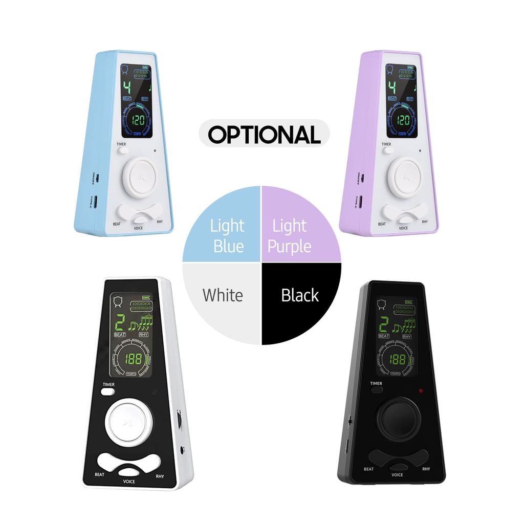 Xtahdge Electronic Digital Metronome with Volume and Beat Speed Universal Electronic USB Cable for Drums Timer, Control, Metronome, Powered, Guitar,