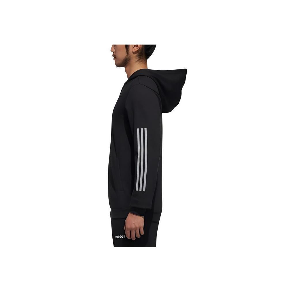 adidas Neo Essential 3-полосная толстовка мужская с капюшоном черная DM4256