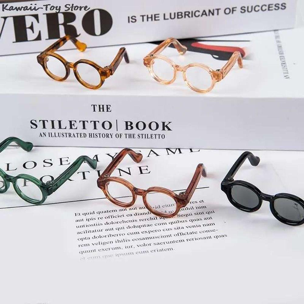 Plastic Round Frame Glasses Multi-color Doll Eyeglasses Lovely Doll Accessory  Children Toy