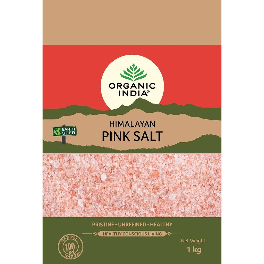 ORGANIC INDIA Pink Rock Salt - 1Kg Packet