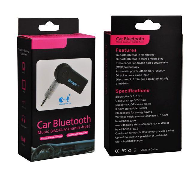 Bluetooth Автомобильный Беспроводной Аудиоприемник 3,5 мм Адаптер 450