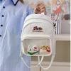 School Bag Japanese Ins Girl Mini Cute Backpack Kindergarten Class Spring Outing Versatile Sweet Soft Pu Small Backpack
