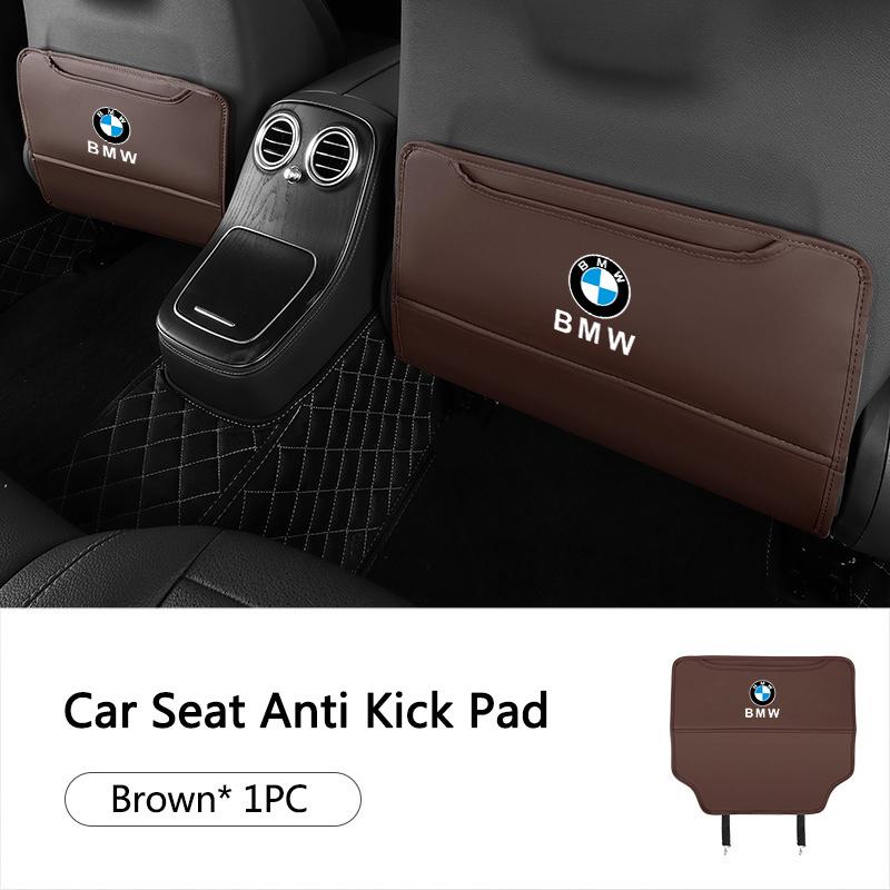 SQLI6 Car Seat Back Anti Kick Pad Leather Protective For BMW i7 X7 G07 LCI iX I20 X1 U11 3 5 7 Series G70 G09 XM Interior Accessories