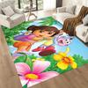 Dora Explorer Floor Mat Perfect for Outdoor Playrooms Balcony Decorate room Anti-slip Rug Anime Office Decor Wedding Party Gift