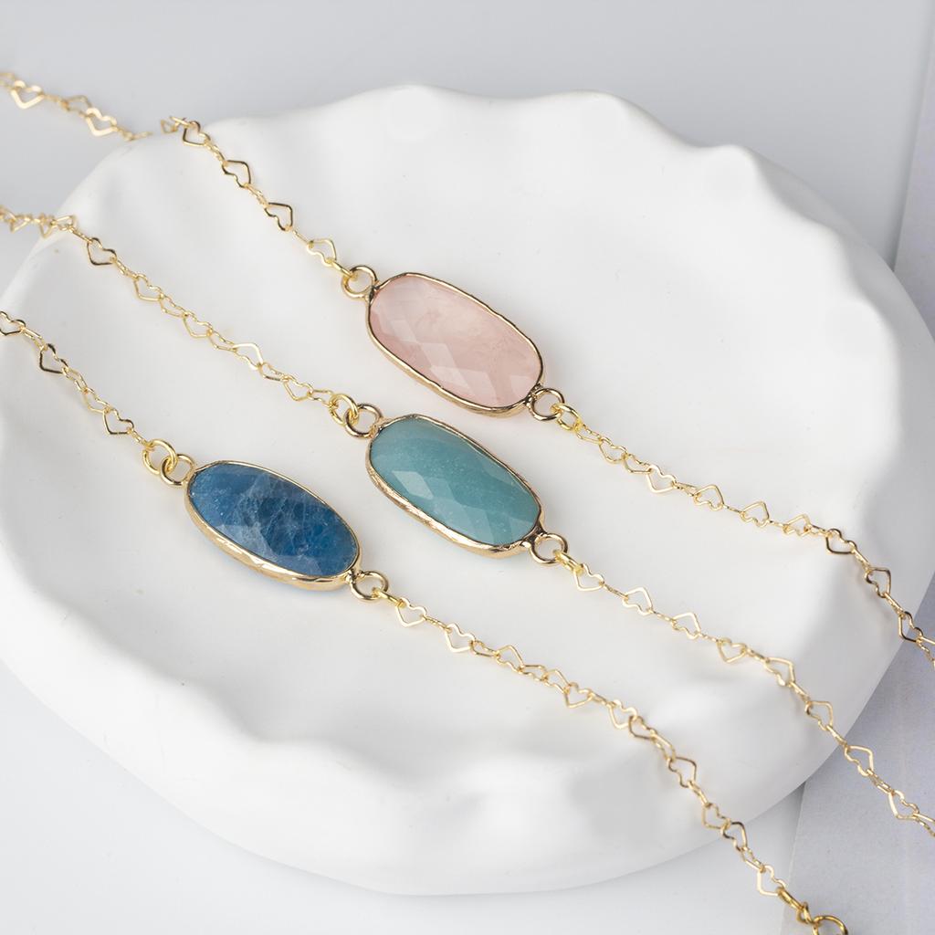 Natural crystal bracelet, amethyst, turquoise gold jewelry, temperament jewelry,Christmas gift, Valentine's Day gift, girlfriend gift, Birthday gift