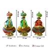 Metal Show Pieces for Home Decor | Gift Items for Showcase, TV Unit Decoration | NEW  (Rajasthani Sardar Musicans - Set of 3)