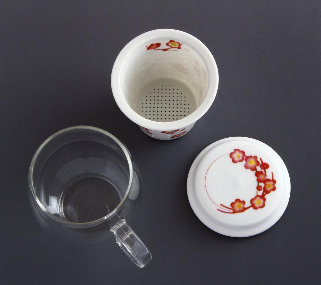 Стильная кружка Toyo Ceramics, Февраль, Цветок сливы