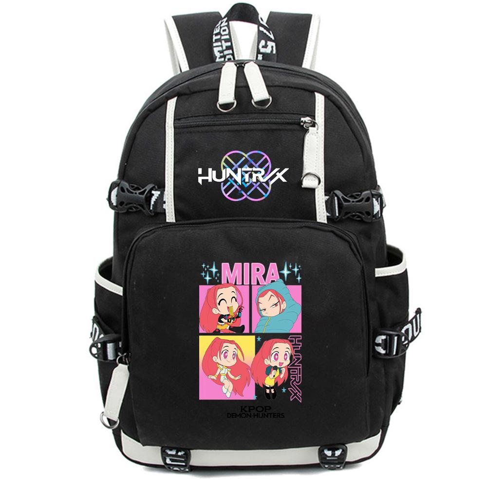 Anime K-Pop Demon Hunters Backpack Large Capacity Bookbag Laptop Unisex Student Boy Girl School Bag Large Capacity Travel Outdoor Bag Kid Gift Mochila