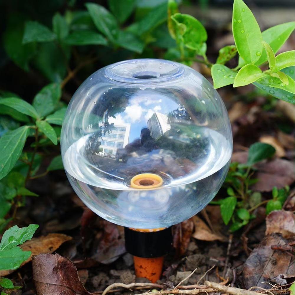2pcs Tranaparent Self Watering Plant Watering Bulbs Flower Pot Seepage Water Globes  The Lazy