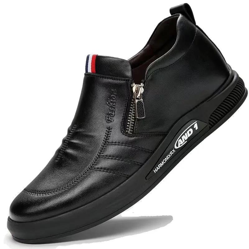 Новая осенняя мужская кожаная обувь Trend Formal Business shoes Мужская повседневная обувь Non Slip Loafers Comfort male Sneakers Zapatos Hombre