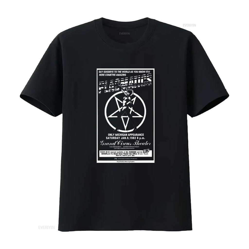 Plasmatics Flyer Vintage Punk Rock Concert T Shirt Retro Band vintage Washed Slightly Unisex Casual graphic