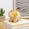 Украшение-кошка, ручная резьба по дереву, компактный размер, фигурка котенка, символ богатства, украшение для рабочего стола, автомобиля, книжной полки
