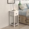 VidaXL Bedside Table with 1 Drawer White