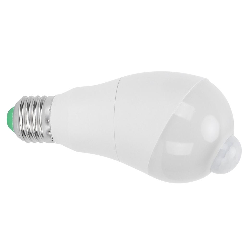 E27 Human Sensor Light Bulb 7W LED Induction Lamp for Corridor Balcony 85?265V Pure White Light