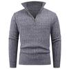 Sweater Men's Autumn and Winter New Style Men's Fashion Trend Semi-zipper Sweater Men's Knitted Sweater
