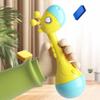 Погремушка для малыша с эргономичной ручкой Сенсорная игрушка для младенцев Мягкая погремушка из пищевого силикона Игрушка для развития координации рук и глаз у ребенка